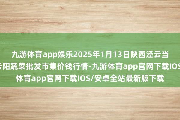 九游体育app娱乐2025年1月13日陕西泾云当代农业股份有限公司云阳蔬菜批发市集价钱行情-九游体育app官网下载IOS/安卓全站最新版下载